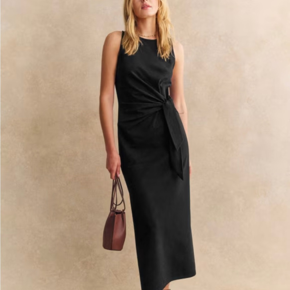 Sezane Pippae Dress midi sleeveless